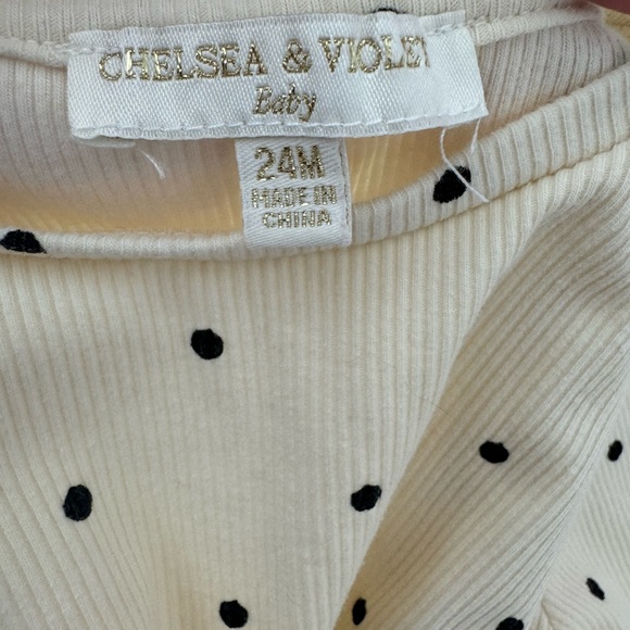 Chelsea & Violet (Toddler) Twisted Polkadot Top - Picture 3 of 5